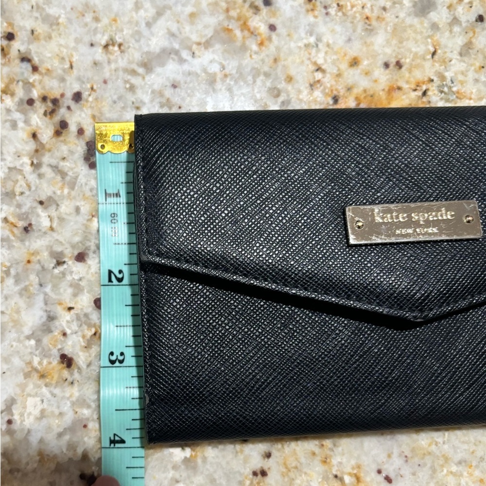 Kate Spade Black Saffiano Wristlet Envelope Wallet - Picture 2 of 12